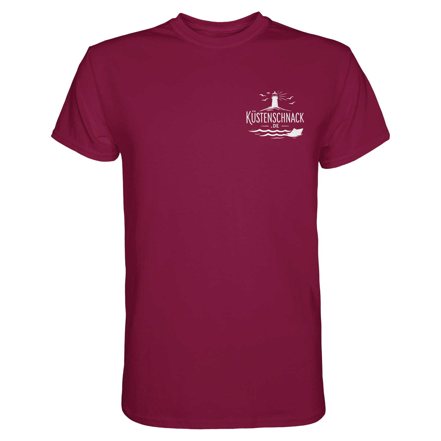 Ik fohr an de See – T-Shirt mit norddeutschem Spruch im Rückenprint
