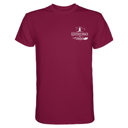 Ik fohr an de See – T-Shirt mit norddeutschem Spruch im Rückenprint