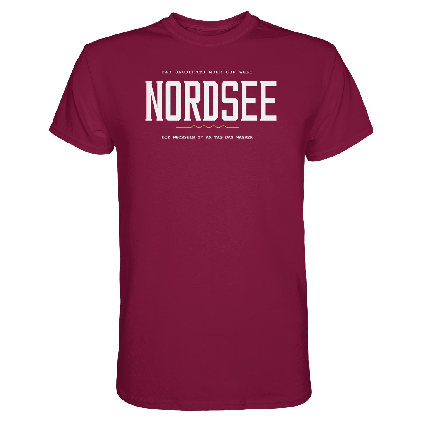 Nordsee – Damen T-Shirt mit Ebbe-und-Flut-Spruch
