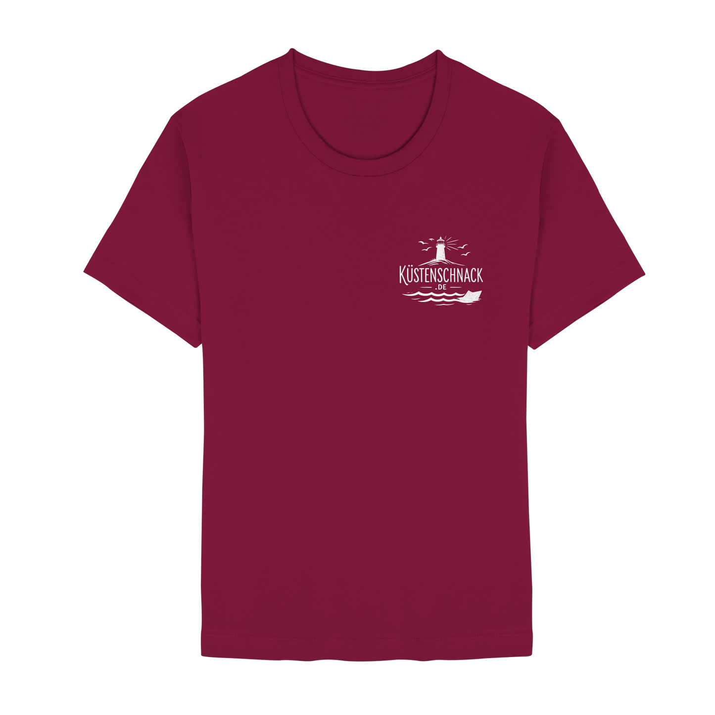 Ik fohr an de See – T-Shirt mit norddeutschem Spruch im Rückenprint