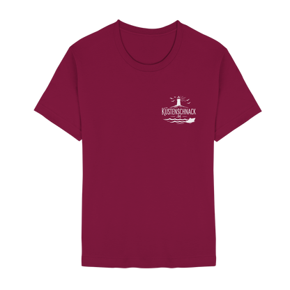 Ik fohr an de See – T-Shirt mit norddeutschem Spruch im Rückenprint