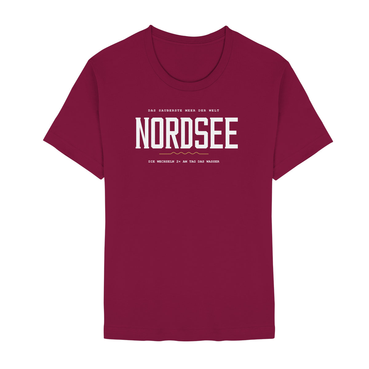 Nordsee – Damen T-Shirt mit Ebbe-und-Flut-Spruch