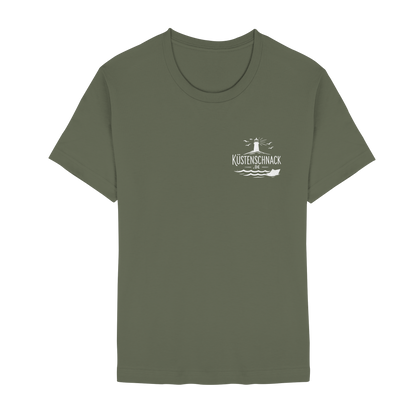Ik fohr an de See – T-Shirt mit norddeutschem Spruch im Rückenprint
