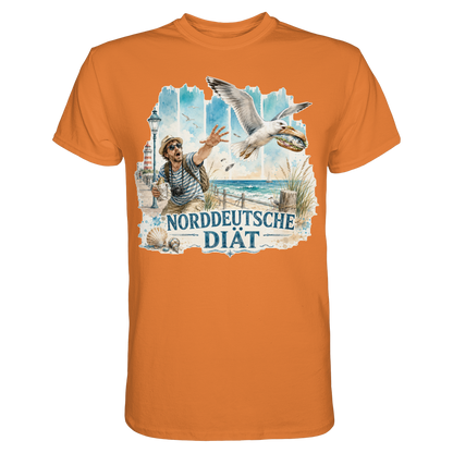 Norddeutsche Diät – Damen-Shirt für Fischbrötchen-Fans und Möwenopfer