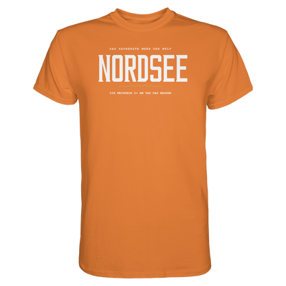 Nordsee – Damen T-Shirt mit Ebbe-und-Flut-Spruch