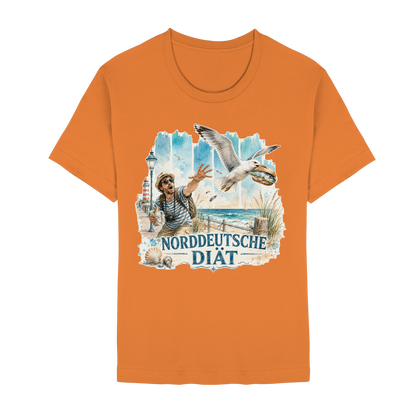Norddeutsche Diät – Damen-Shirt für Fischbrötchen-Fans und Möwenopfer
