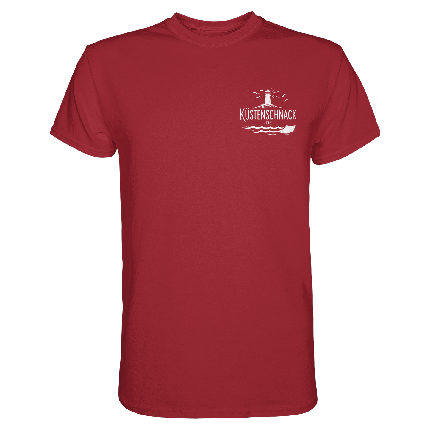 Ik fohr an de See – T-Shirt mit norddeutschem Spruch im Rückenprint