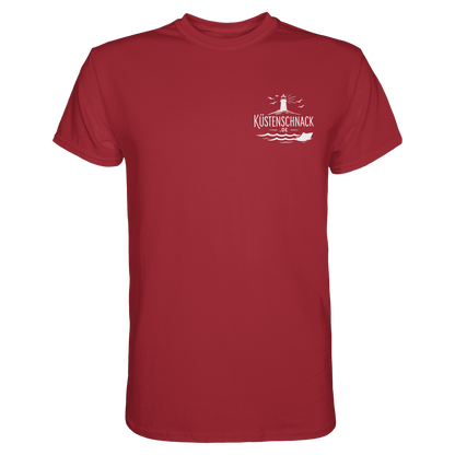 Ik fohr an de See – T-Shirt mit norddeutschem Spruch im Rückenprint
