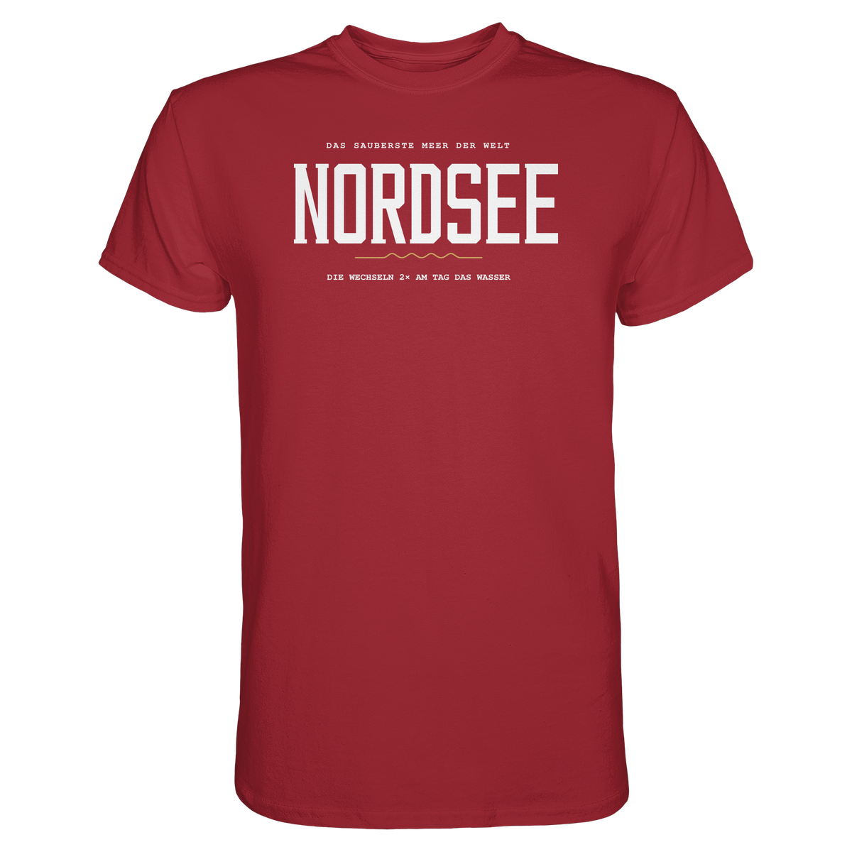 Nordsee – Damen T-Shirt mit Ebbe-und-Flut-Spruch