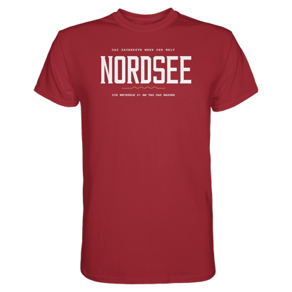 Nordsee – Damen T-Shirt mit Ebbe-und-Flut-Spruch