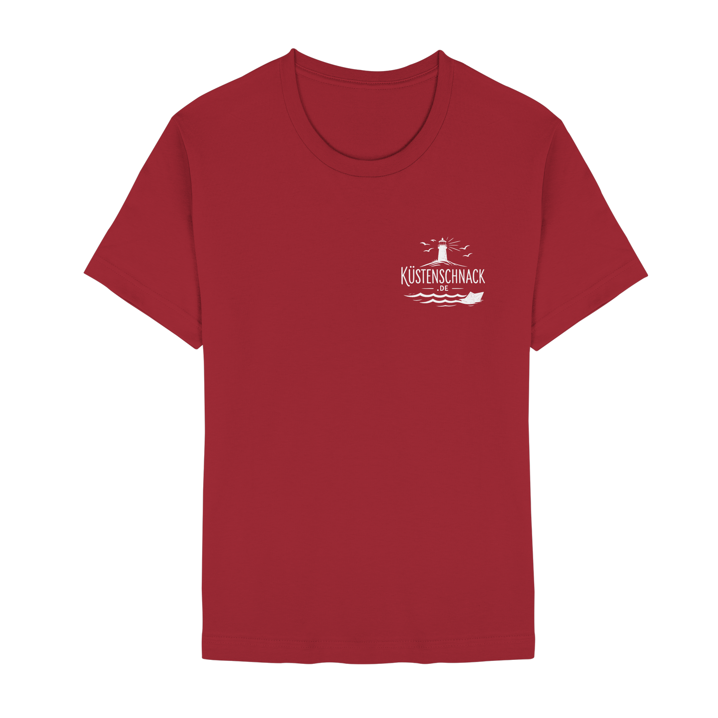 Ik fohr an de See – T-Shirt mit norddeutschem Spruch im Rückenprint