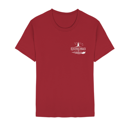 Ik fohr an de See – T-Shirt mit norddeutschem Spruch im Rückenprint