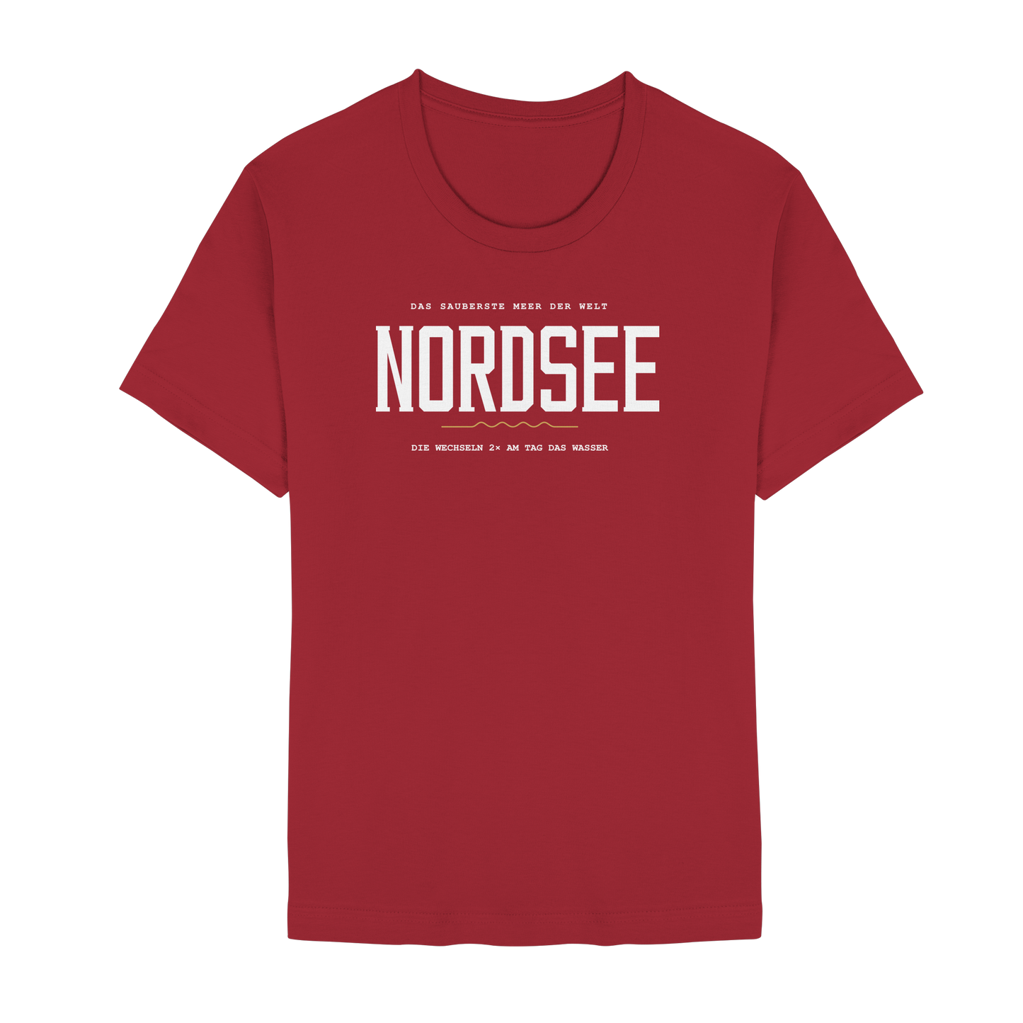 Nordsee – Damen T-Shirt mit Ebbe-und-Flut-Spruch