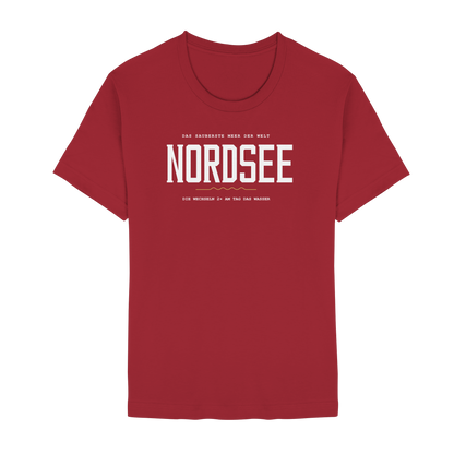 Nordsee – Damen T-Shirt mit Ebbe-und-Flut-Spruch