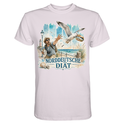 Norddeutsche Diät – Damen-Shirt für Fischbrötchen-Fans und Möwenopfer