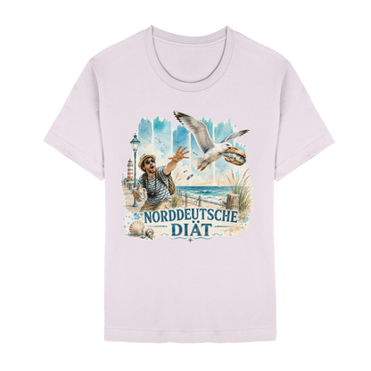 Norddeutsche Diät – Damen-Shirt für Fischbrötchen-Fans und Möwenopfer