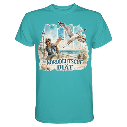 Norddeutsche Diät – Damen-Shirt für Fischbrötchen-Fans und Möwenopfer