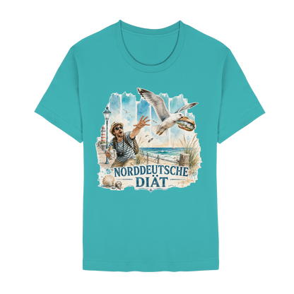 Norddeutsche Diät – Damen-Shirt für Fischbrötchen-Fans und Möwenopfer
