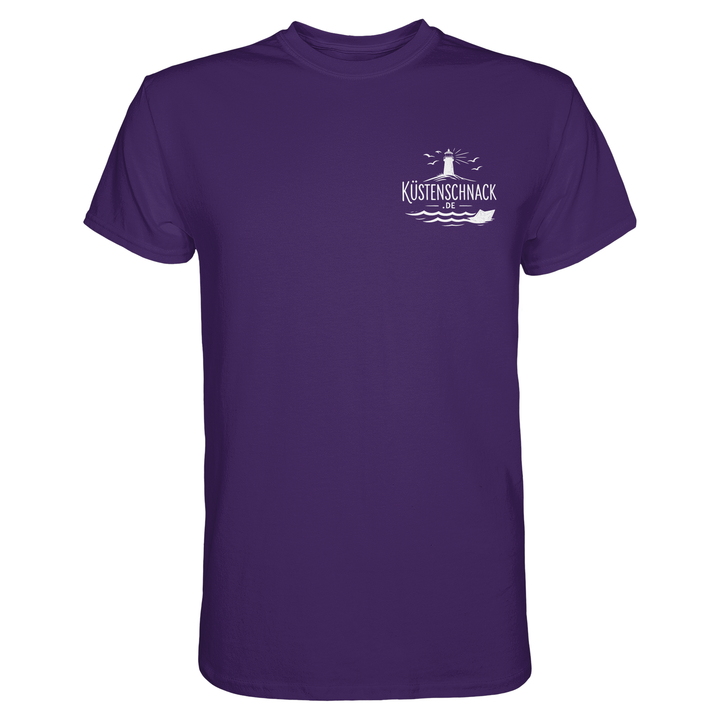 Ik fohr an de See – T-Shirt mit norddeutschem Spruch im Rückenprint