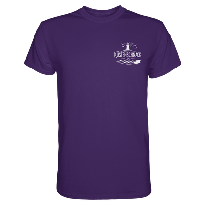 Ik fohr an de See – T-Shirt mit norddeutschem Spruch im Rückenprint