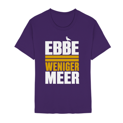 Ebbe = weniger Meer – Damen T-Shirt mit norddeutscher Küstenlogik