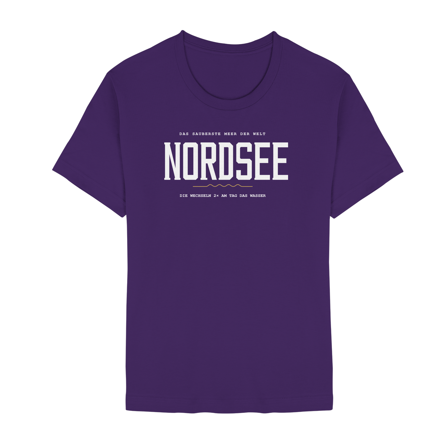 Nordsee – Damen T-Shirt mit Ebbe-und-Flut-Spruch