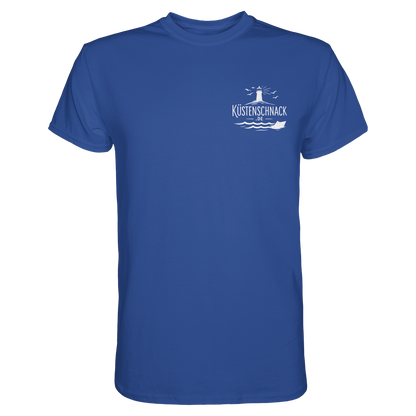 Ik fohr an de See – T-Shirt mit norddeutschem Spruch im Rückenprint
