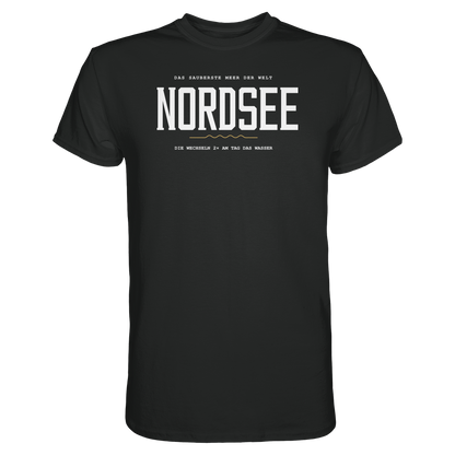 Nordsee – Damen T-Shirt mit Ebbe-und-Flut-Spruch