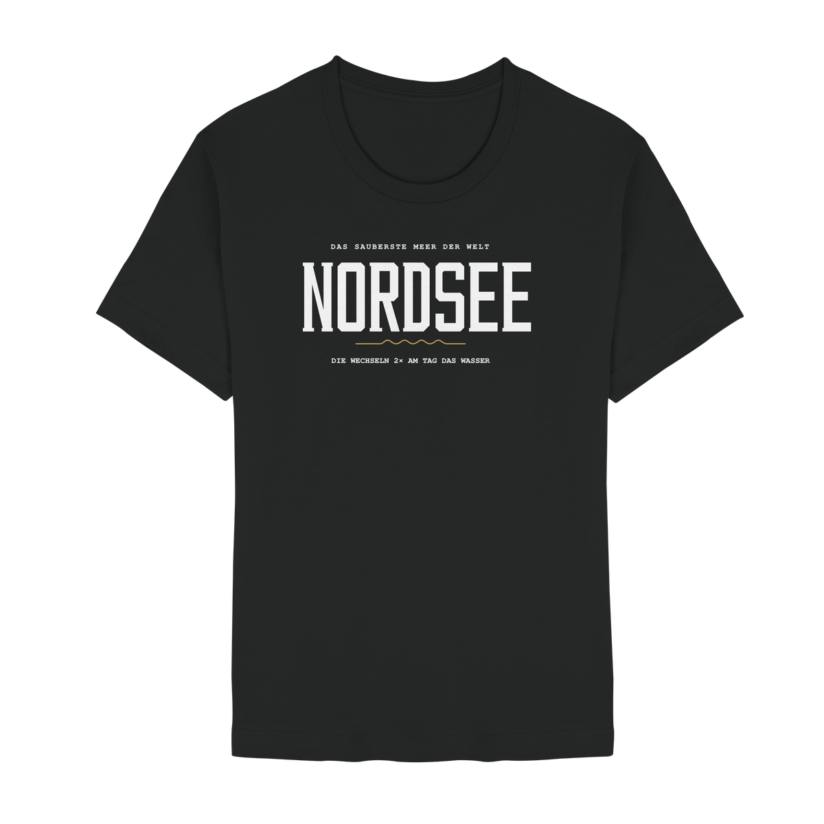 Nordsee – Damen T-Shirt mit Ebbe-und-Flut-Spruch