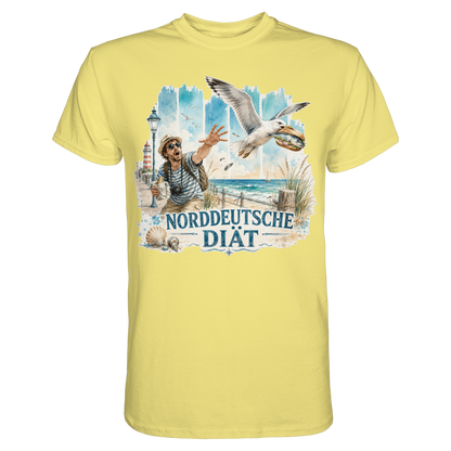 Norddeutsche Diät – Damen-Shirt für Fischbrötchen-Fans und Möwenopfer