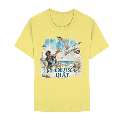 Norddeutsche Diät – Damen-Shirt für Fischbrötchen-Fans und Möwenopfer