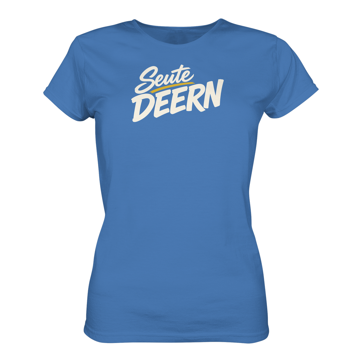 Damen T-Shirt „Seute Deern" – Norddeutscher Sprüche-Shirt, Slim Fit