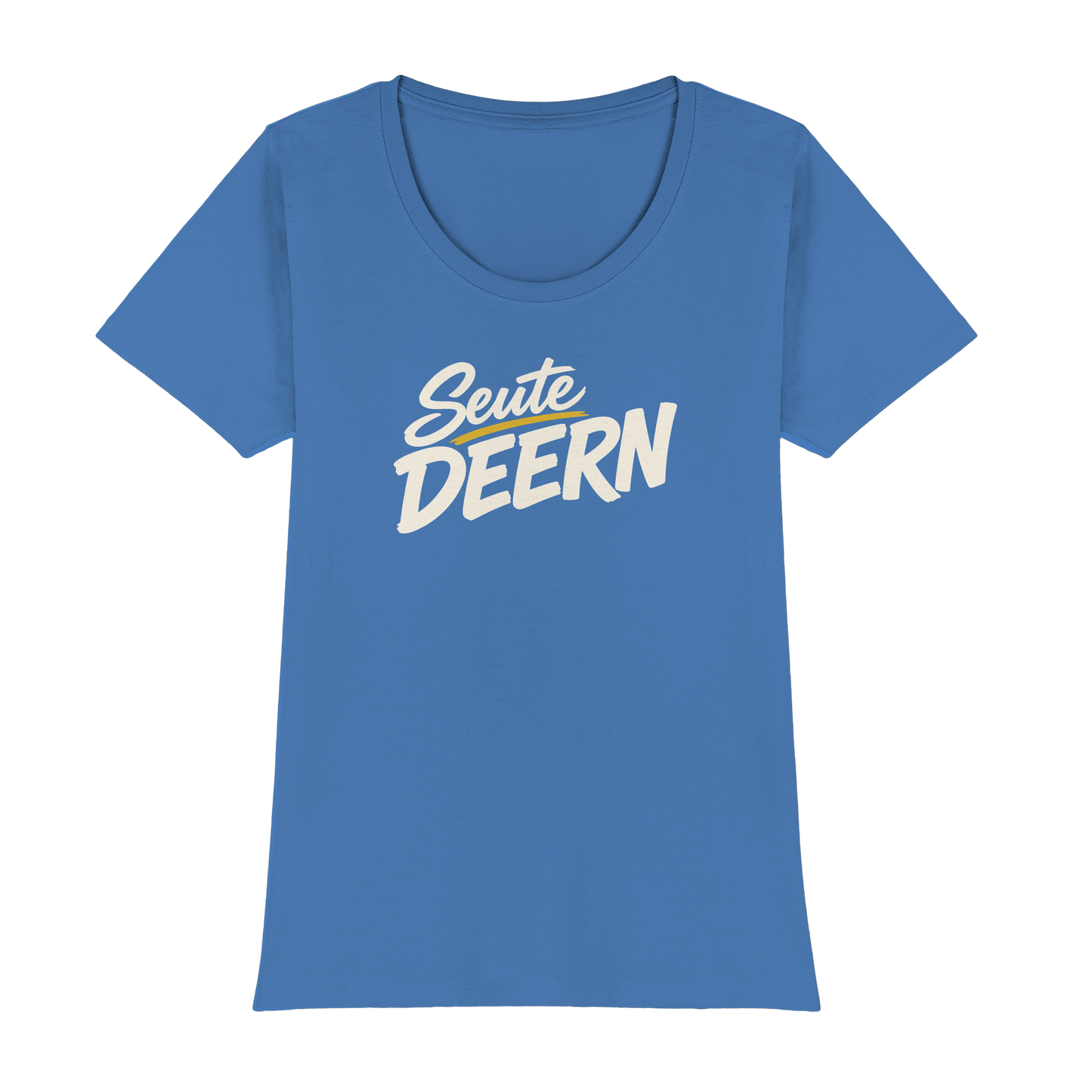 Damen T-Shirt „Seute Deern" – Norddeutscher Sprüche-Shirt, Slim Fit