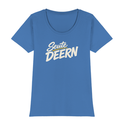 Damen T-Shirt „Seute Deern" – Norddeutscher Sprüche-Shirt, Slim Fit