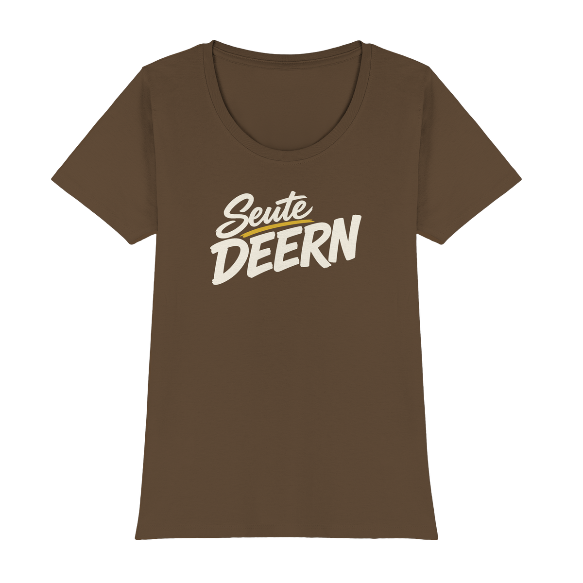 Damen T-Shirt „Seute Deern" – Norddeutscher Sprüche-Shirt, Slim Fit