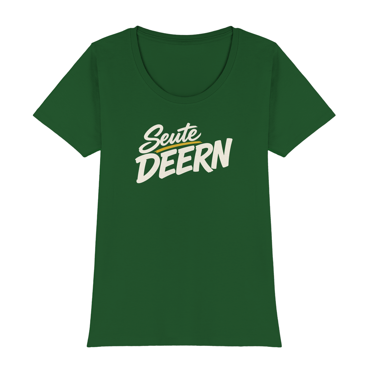 Damen T-Shirt „Seute Deern" – Norddeutscher Sprüche-Shirt, Slim Fit