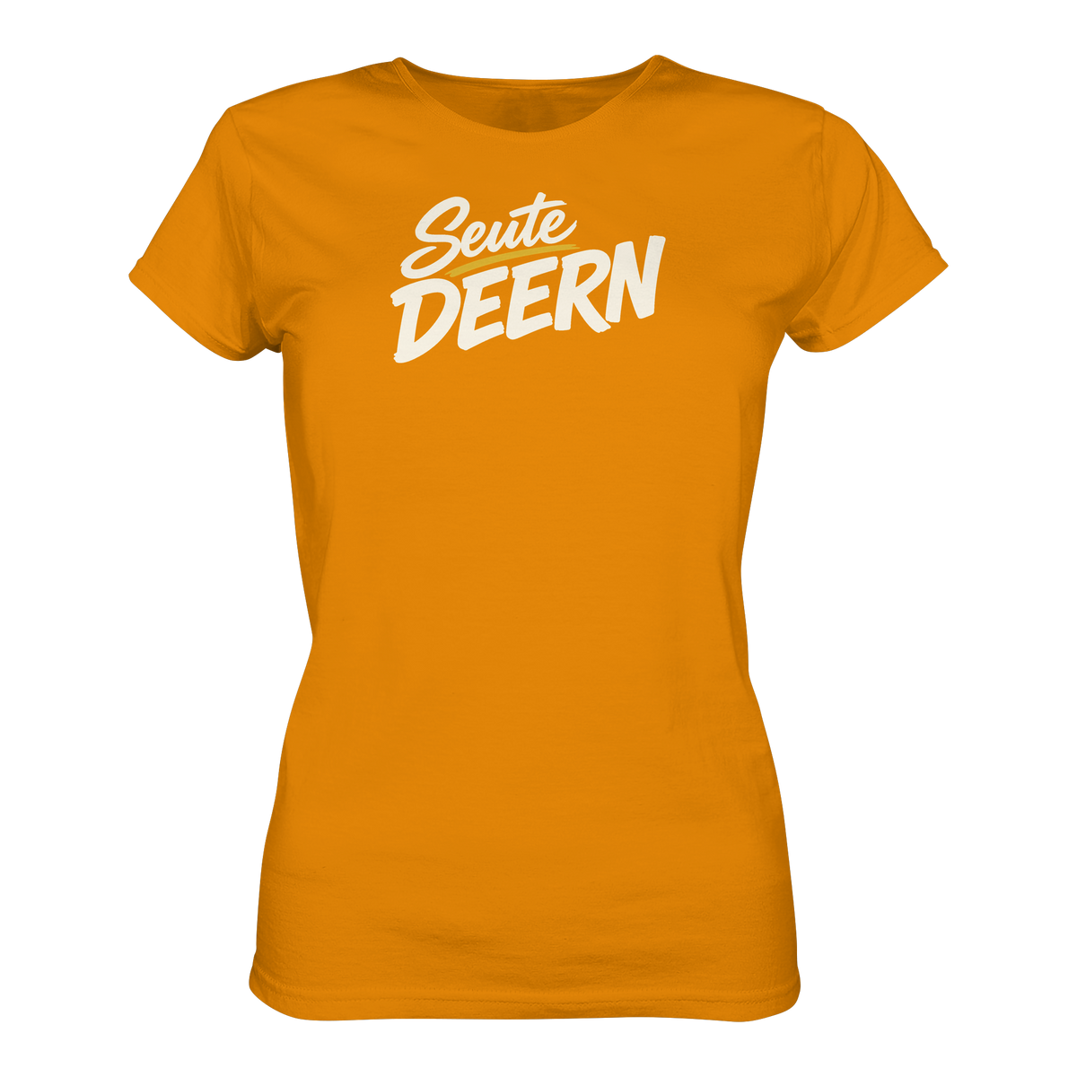 Damen T-Shirt „Seute Deern" – Norddeutscher Sprüche-Shirt, Slim Fit
