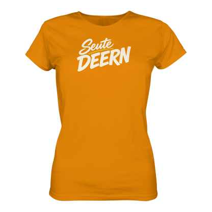 Damen T-Shirt „Seute Deern" – Norddeutscher Sprüche-Shirt, Slim Fit