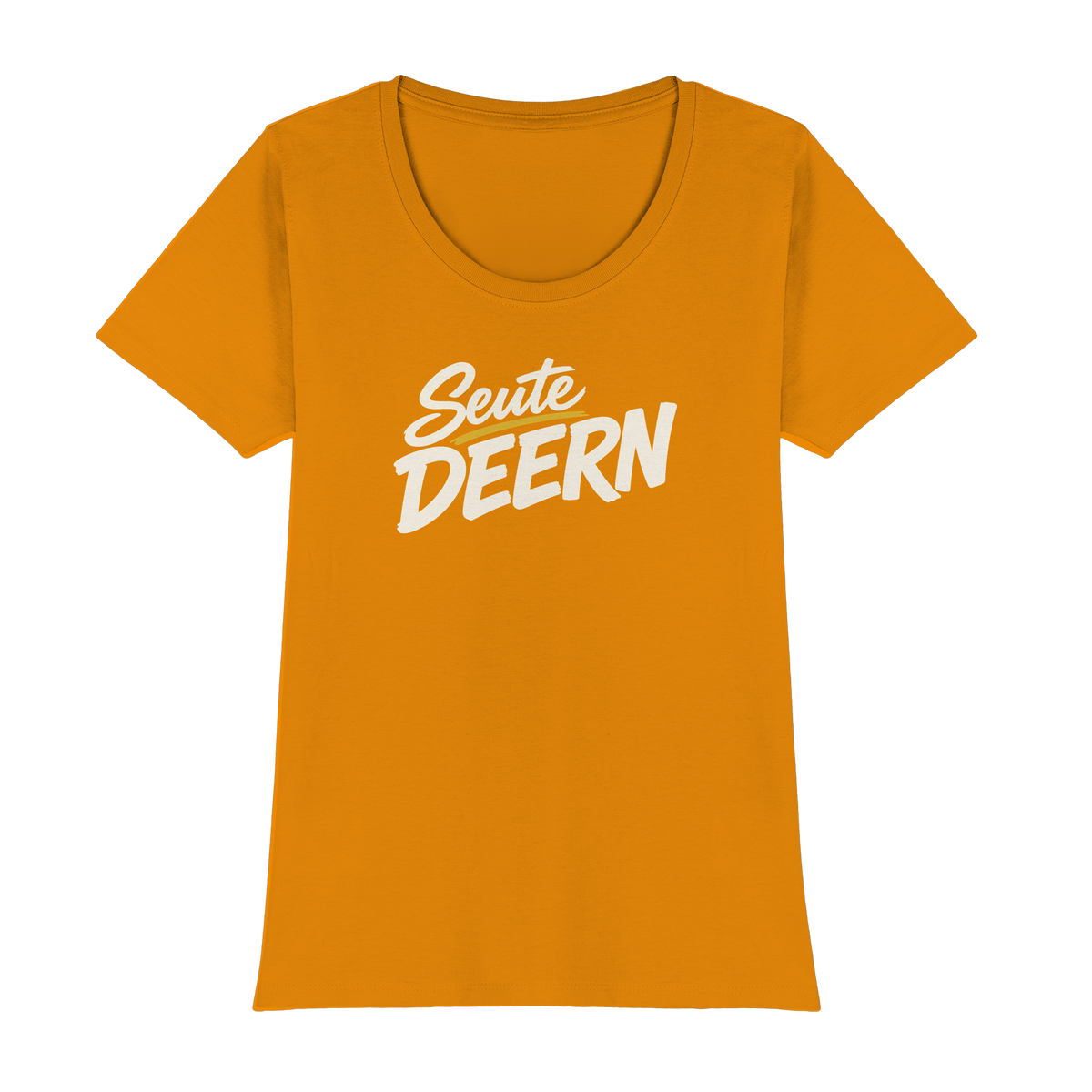 Damen T-Shirt „Seute Deern" – Norddeutscher Sprüche-Shirt, Slim Fit
