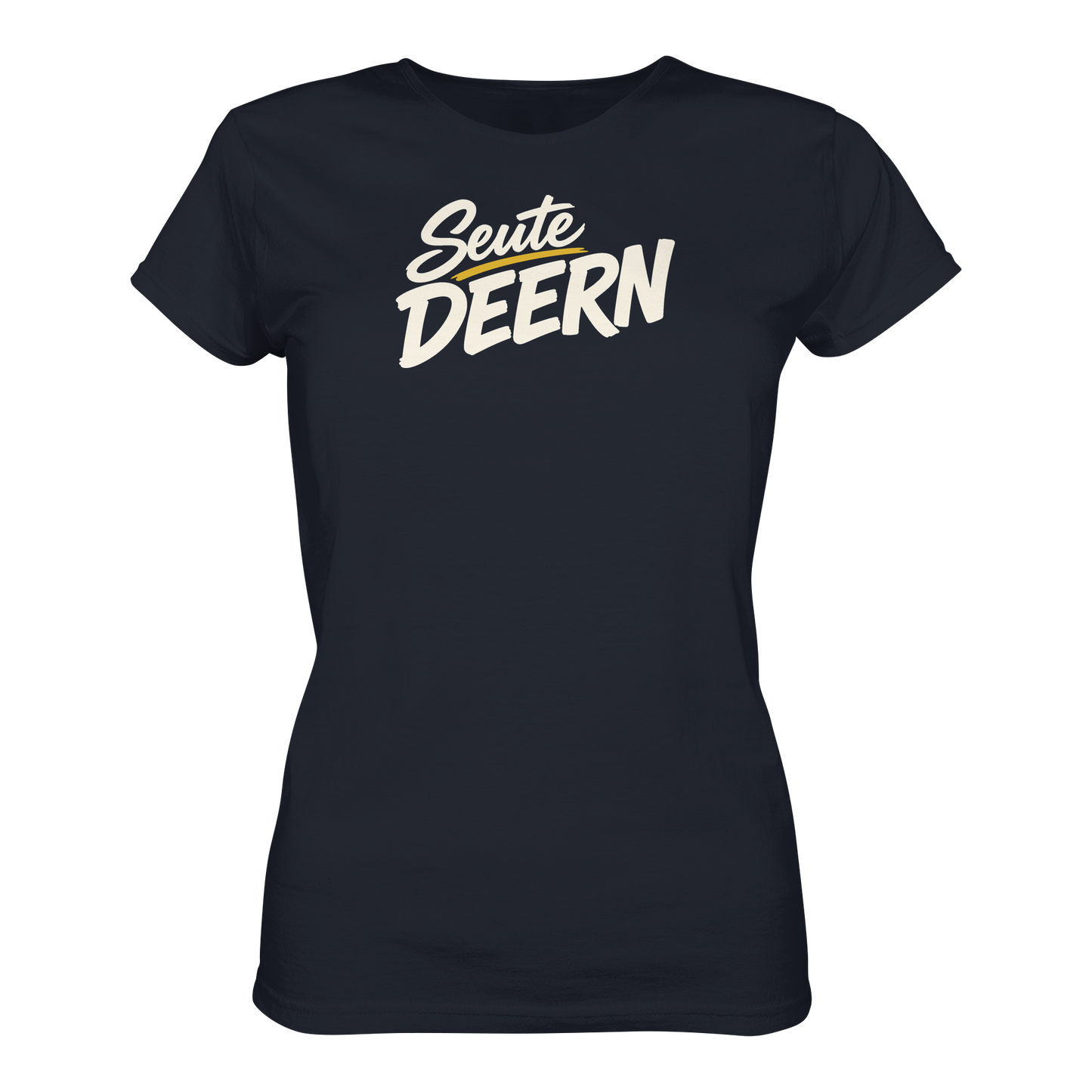Damen T-Shirt „Seute Deern" – Norddeutscher Sprüche-Shirt, Slim Fit