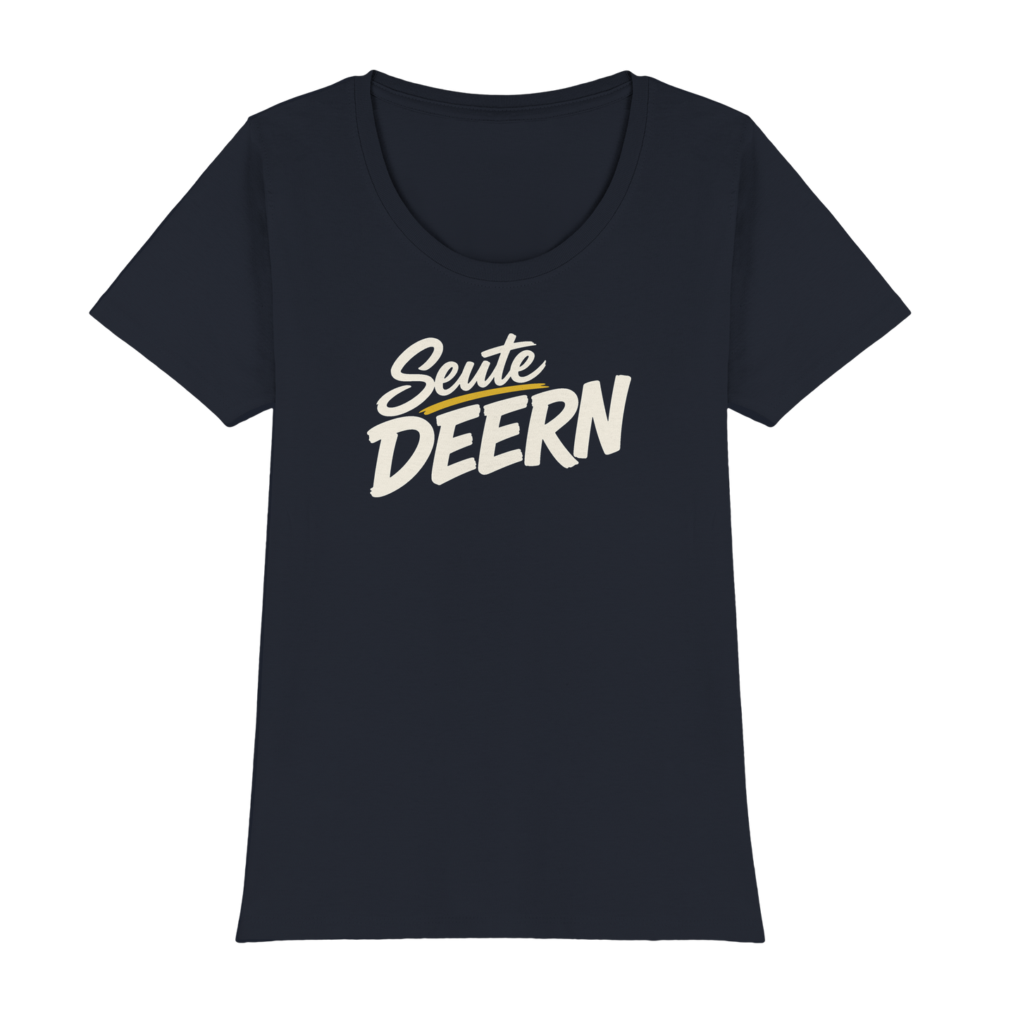 Damen T-Shirt „Seute Deern" – Norddeutscher Sprüche-Shirt, Slim Fit