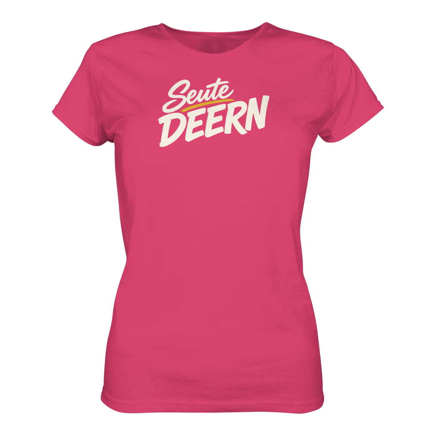 Damen T-Shirt „Seute Deern" – Norddeutscher Sprüche-Shirt, Slim Fit