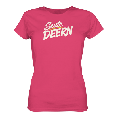 Damen T-Shirt „Seute Deern" – Norddeutscher Sprüche-Shirt, Slim Fit