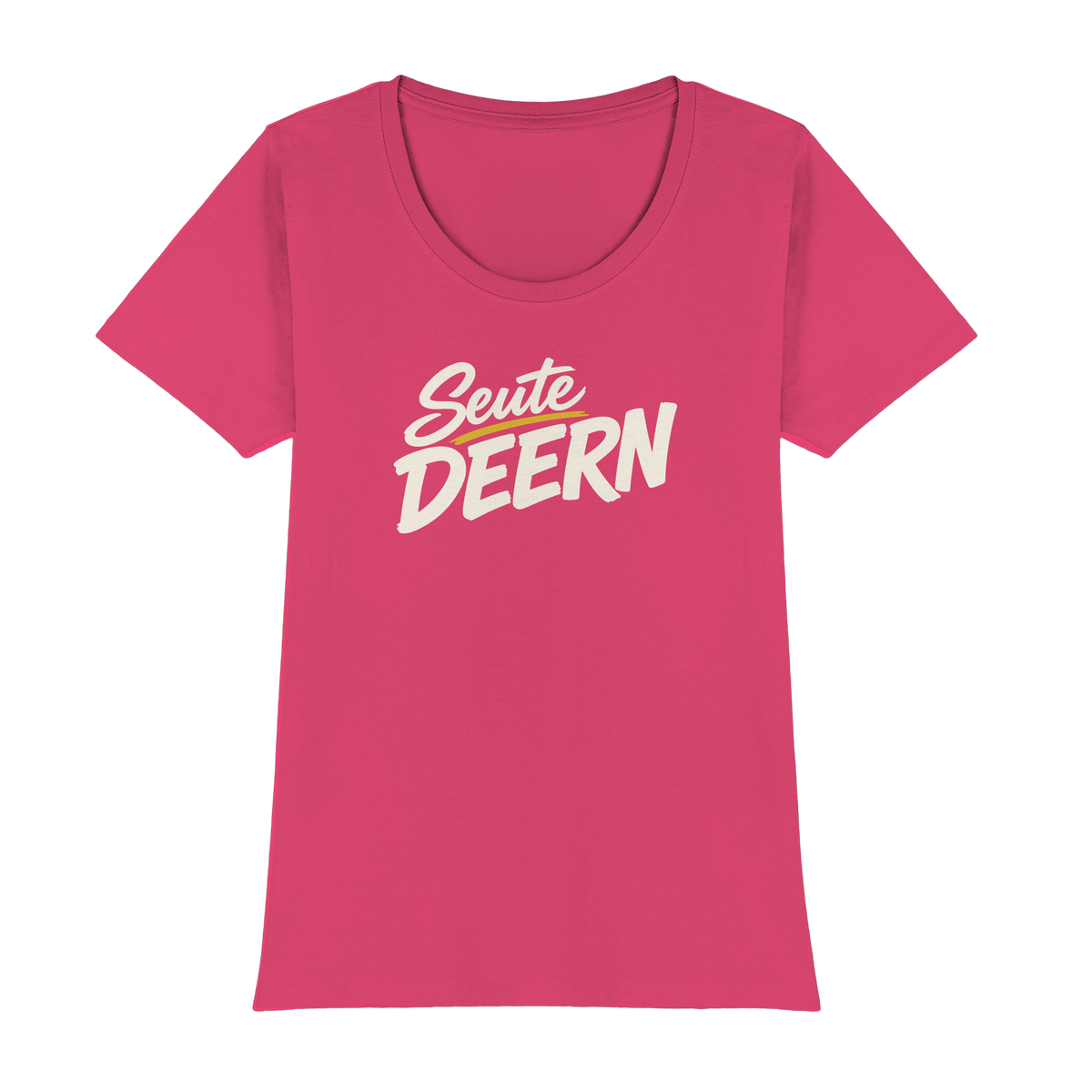 Damen T-Shirt „Seute Deern" – Norddeutscher Sprüche-Shirt, Slim Fit