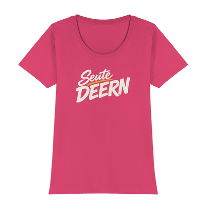 Damen T-Shirt „Seute Deern" – Norddeutscher Sprüche-Shirt, Slim Fit