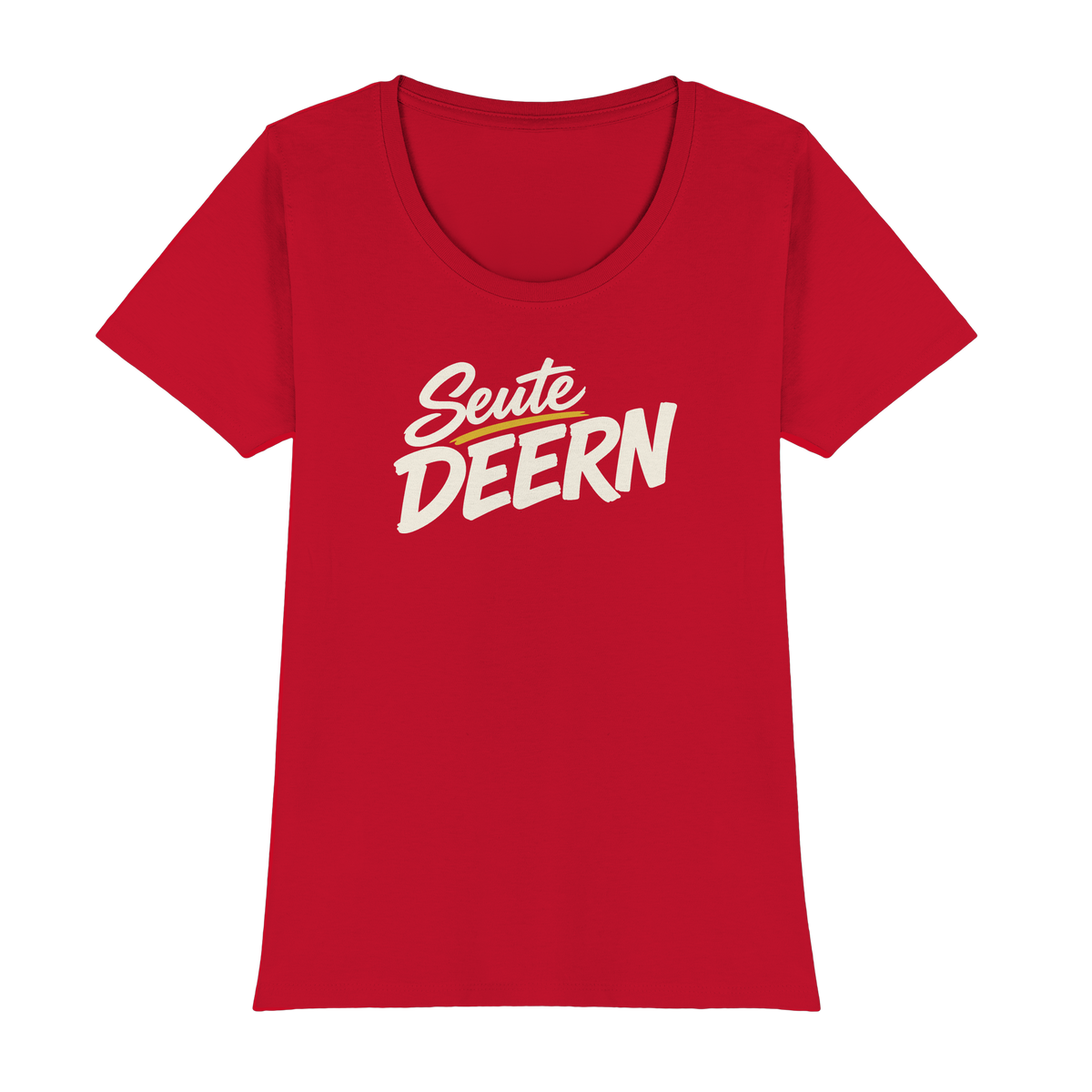 Damen T-Shirt „Seute Deern" – Norddeutscher Sprüche-Shirt, Slim Fit