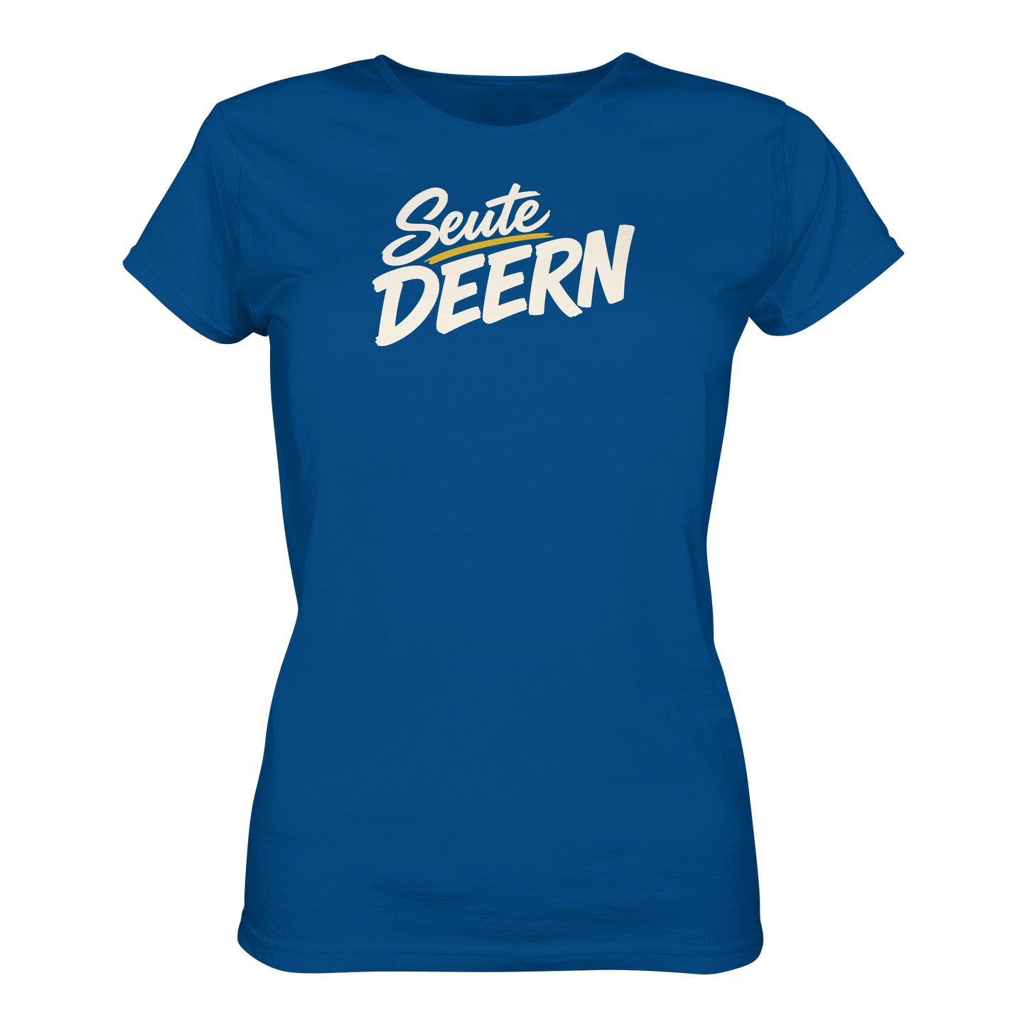 Damen T-Shirt „Seute Deern" – Norddeutscher Sprüche-Shirt, Slim Fit