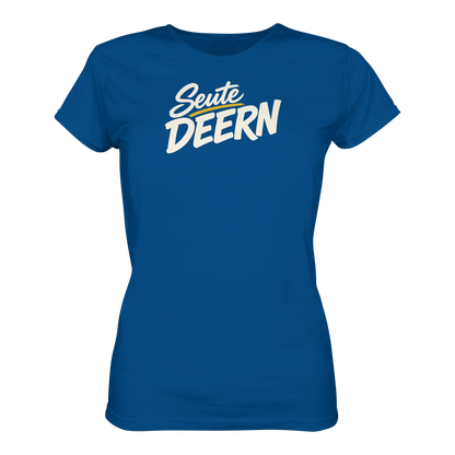 Damen T-Shirt „Seute Deern" – Norddeutscher Sprüche-Shirt, Slim Fit