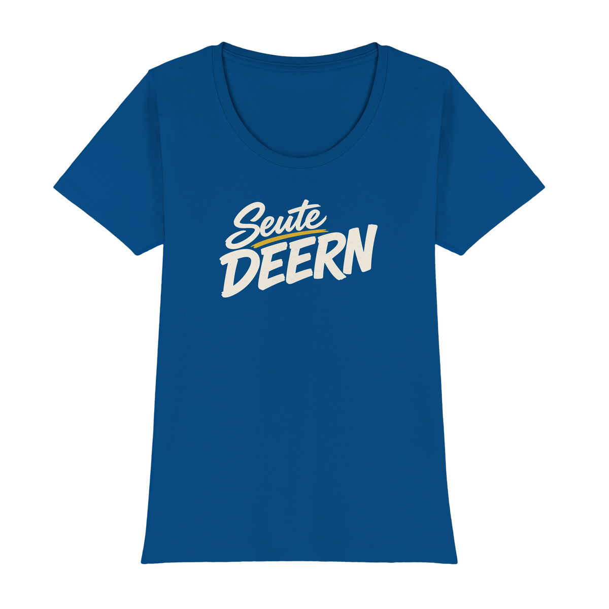 Damen T-Shirt „Seute Deern" – Norddeutscher Sprüche-Shirt, Slim Fit
