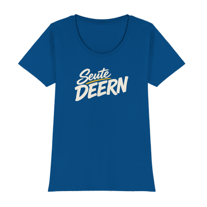 Damen T-Shirt „Seute Deern" – Norddeutscher Sprüche-Shirt, Slim Fit